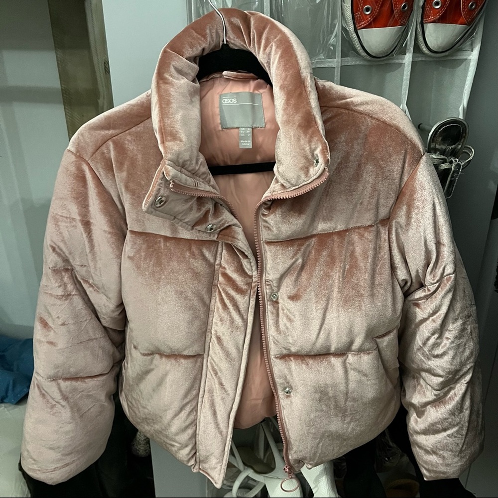 Pink Velvet ASOS Puffer